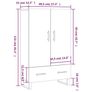 Highboard Smoked Oak 69.5x31x115 cm Engineered Wood Image 5