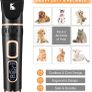 Dog Clippers Professional 3-Speed Low Noise Pet Grooming Kit Tools Rechargeable Cordless Electric Hair Clippers for Dogs Cats Pets (FREE POSTAGE) Image 6