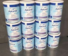 Pepti 1 formula: 4 units with an expiry date of 01.10.2027, and 8 units with an expiry date of 21.02.2028. All are unopened.