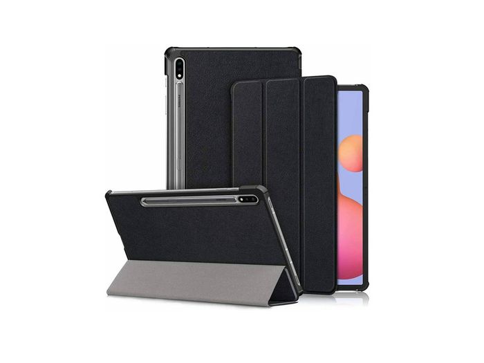 For Samsung Galaxy Tab S7 Case Premium Smart Book Stand Folio Cover Black New - FHT02SMTK2