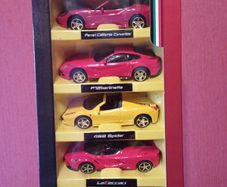FERRARI Set of Five Metal Models