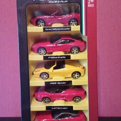 FERRARI Set of Five Metal Models