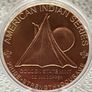 1avdp oz Fine 999 Copper Bullion Standing Indian Round.(L) Image 3