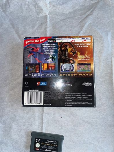 Spider-man 2-in-1 GBA gamepack boxed complete