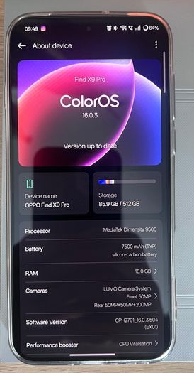 Oppo Find X9 Pro 16/512Gb European Version