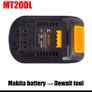 MT20DL Battery Adapter for Makita 18V BL1830 BL1815 BL1860 Li-ion Battery Convert To for Dewalt 18V 20V DCB200 Power Tools Use Image 2