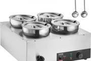 220v Commercial Soup Warmer Soup Station with 4 x7Litre  Pot Soup Kettle Warmer