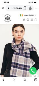 Lambswool Scarf: The House of Balmoral, Scotland