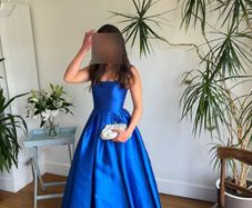 Royal Blue Debs Dress with pockets