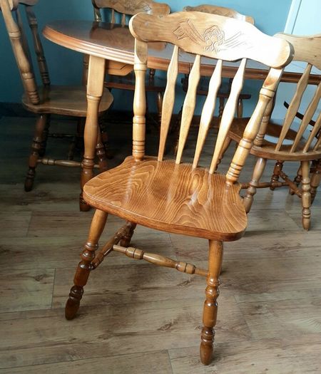 Solid Wood Dining Table + 6 Chairs