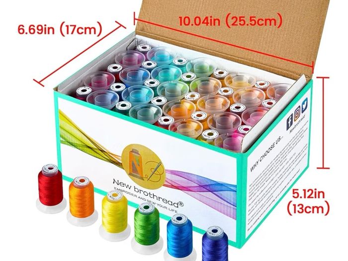 Brand New Embroidery Thread Kit 80 Spools Polyester 500M Each