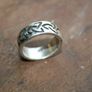 Vintage Sterling Silver 925 Irish Celtic Knot Band Ring Image 5