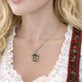 Cuckoo Clock Alpine Folk Collectors Silver Necklace Image 2