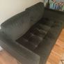 DFS 2 Seater Green Sofa Image 9