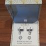 2 pairs Earrings Silver Cubic Zirconia Image 5