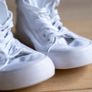 Tommy Hilfiger Round Toe Mid Top Lace Up Sneakers Women Size 37 Image 3