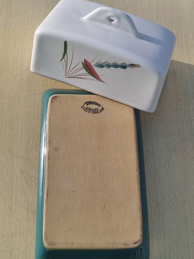 Denby Greenwheat ceramic butter/cheese dish