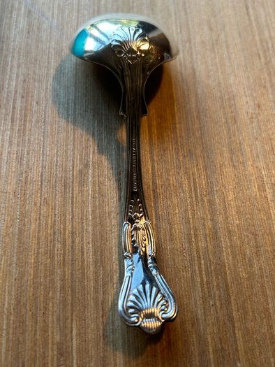 Vintage Sheffield Silver Plate Sauce Ladle with Kings pattern