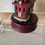 Vintage Wooden Wind up revolving Cable Car Image 4