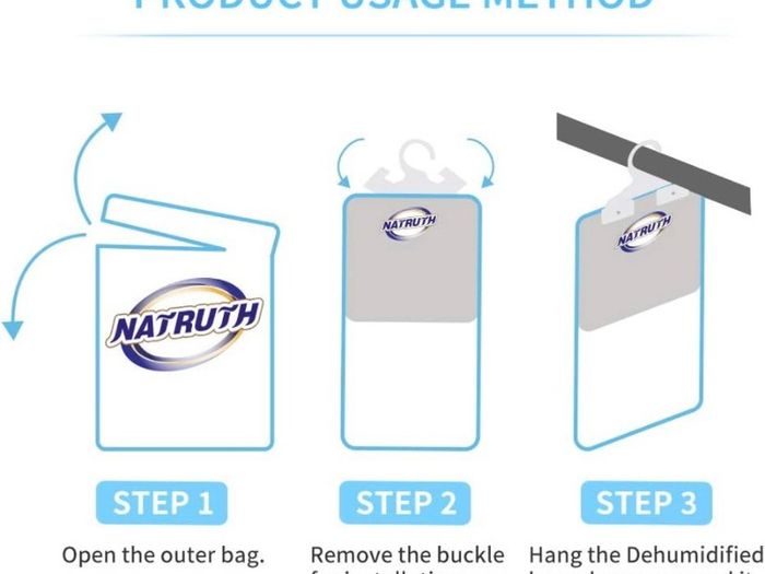 Wardrobe Dehumidifier Hanging Bags,10 PACKS Moisture Absorber Deodorate Moistureproof Desiccant Use for Kitchen Bathroom Wardrobe,Closet Dehumidifier Bags (FREE POSTAGE)