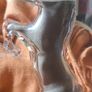 Vintage German Kefla Clear Glass Horse Bottle Image 4
