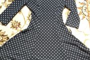 Ladies  black dress debenhams uk 8 polka dot