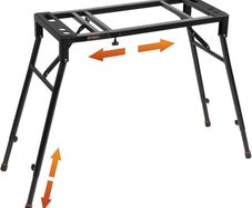 Collapsible Piano Keyboard Stand Adjustable and Portable Heavy Duty Music Stand - Fits 54/61/88 Key Electric Digital Pianos - Sturdy Musical Keyboard Table
