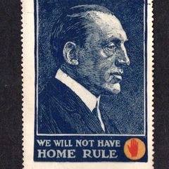 1914 Ireland Anti Home Rule Label Cason large head fine unused
