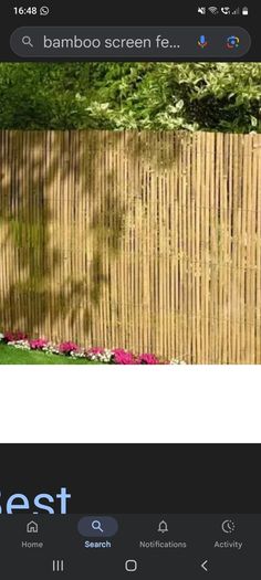 Bamboo screen (new) - half price