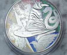 France 50 Euro Silver (.900) Uncirculated Coin 2021 - Blazons of the 4 Hogwarts Houses - Harry Potter