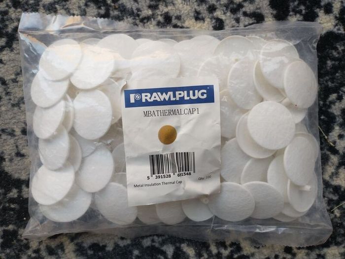 Metal Insulation Fixing Thermal Caps (bag of 100)