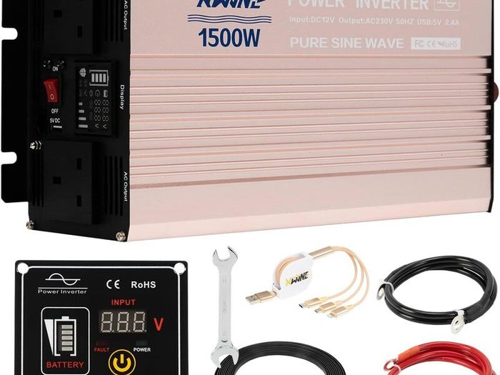 1500W Pure Sine Wave Inverter 12V to 230/240V Car