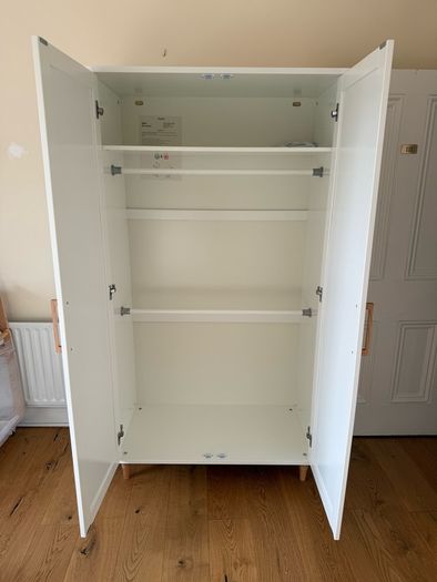 Obaby Orla Wardrobe - White with Oak
