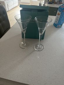 Wine glasses from Louise Kennedy / Tipperary Crystal