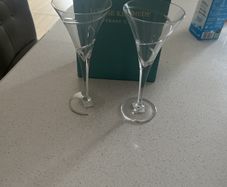 Wine glasses from Louise Kennedy / Tipperary Crystal