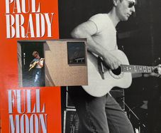 Paul Brady - Full Moon. Excellent condition, both cover and LP. One of his rarer releases, a live album on the UK Demon label.