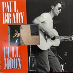 Paul Brady - Full Moon. Excellent condition, both cover and LP. One of his rarer releases, a live album on the UK Demon label.