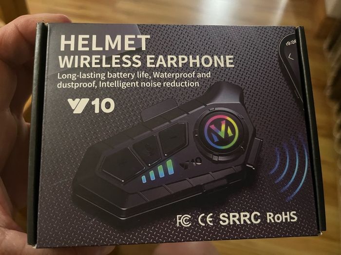 Wireless helmet motorbike intercom