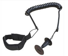 Vision Basic Coiled Bodyboard Leash Black