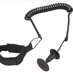 Vision Basic Coiled Bodyboard Leash Black