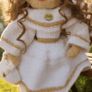 Beautiful Handmade Communion Doll  Crochet, Unique Keepsake Gift Image 3