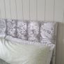 Deluxe 4ft 6 inch velvet headboard and frame Image 8