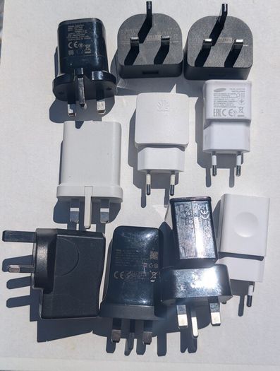 Job Lot of 10 USB Wall Chargers