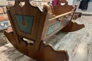 vintage cradle wood