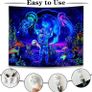 Glow in the Dark Tapestry, Trippy Tapestry Wall Tapestry Bedroom, UV Tapestry Wall Hanging, Aesthetic Tapestry Home Decorationfor Living Roombedroom 150 cm x 130 cm (FREE POSTAGE) Image 5