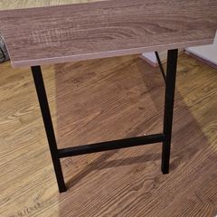 Office desk with 1 drawer light oak color, black