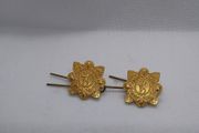 Pair of Garda Siochana Gold Coloured Collar Badges