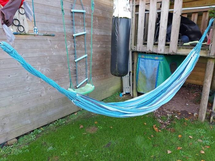 garden hammock.  Material