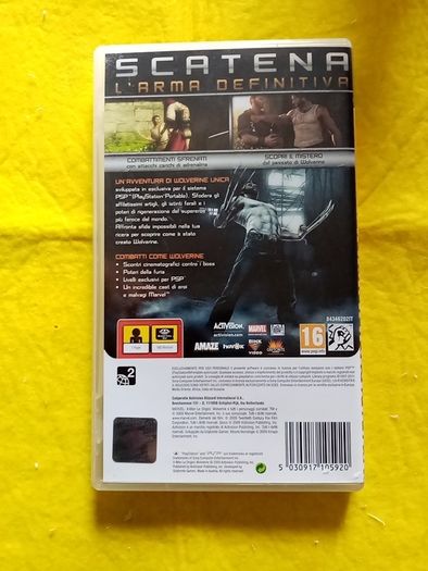 X-Men Le Origini Wolverine Italian verson PlayStation PSP Games Original