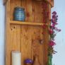 Rustic Antique style floating shelved display Image 2